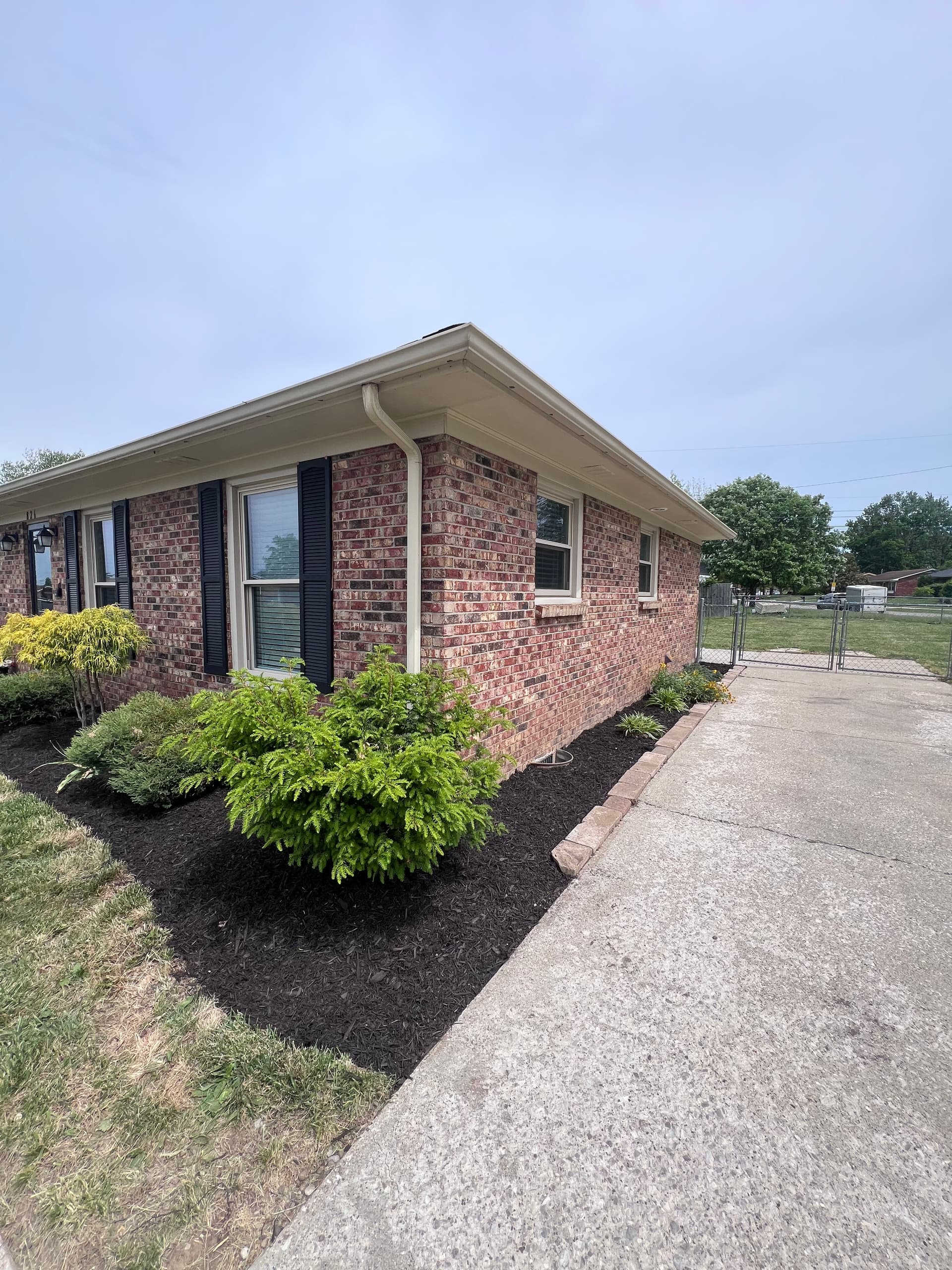 Gallery photos for Front Yard Landscape Refresh with New Mulch and Natural Edge: Image #5