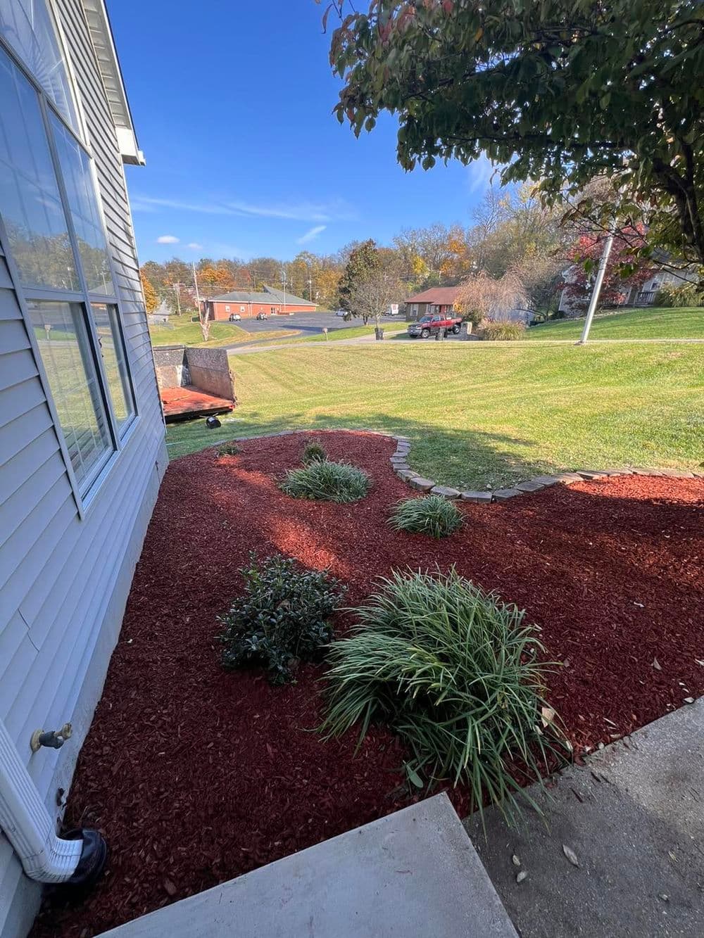 Mulch Refresh for a Home in Frankfort